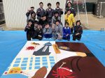 大阪市立新今宮小学校の児童と塗装イベント
